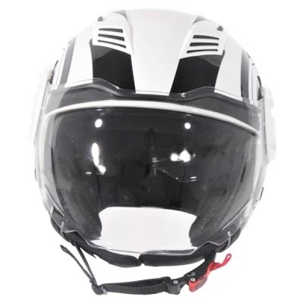 Helm VITO JET ISOLA - weiß-glänzend/schwarz